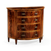 Jonathan Charles Mahogany Demilune Chest of Drawers ( 492659-MAH )