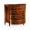 Jonathan Charles Mahogany Demilune Chest of Drawers ( 492659-MAH )