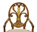 Jonathan Charles Sheraton Style Oval Back Arm Chair
