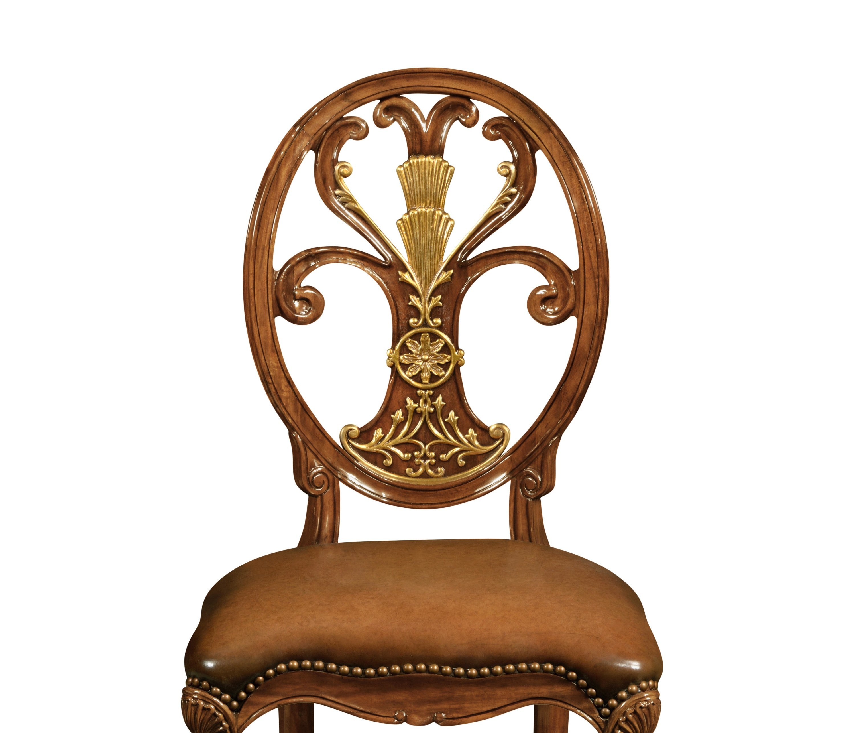 Jonathan Charles Sheraton Style Oval Back Side Chair