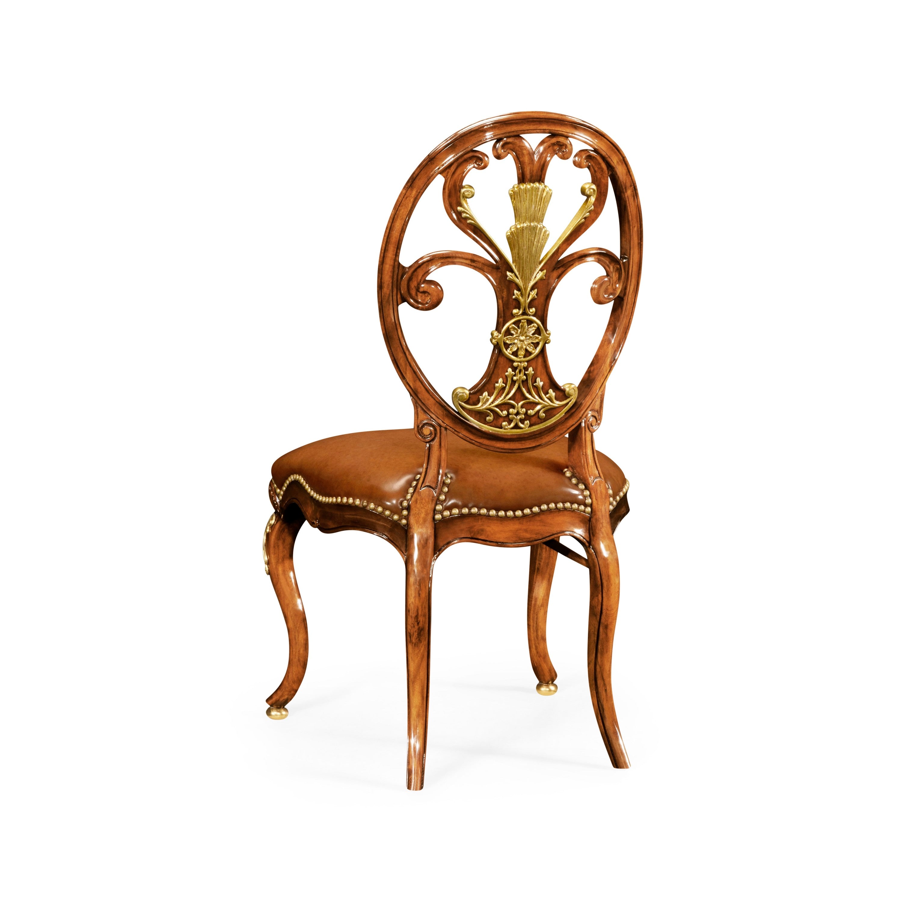 Jonathan Charles Sheraton Style Oval Back Side Chair