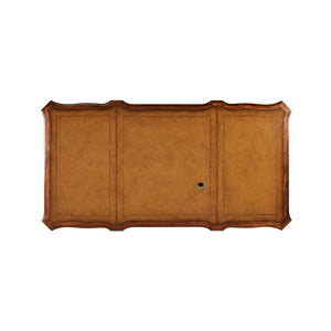 Jonathan Charles Walnut Faux Partners Desk ( 493071-CWM )