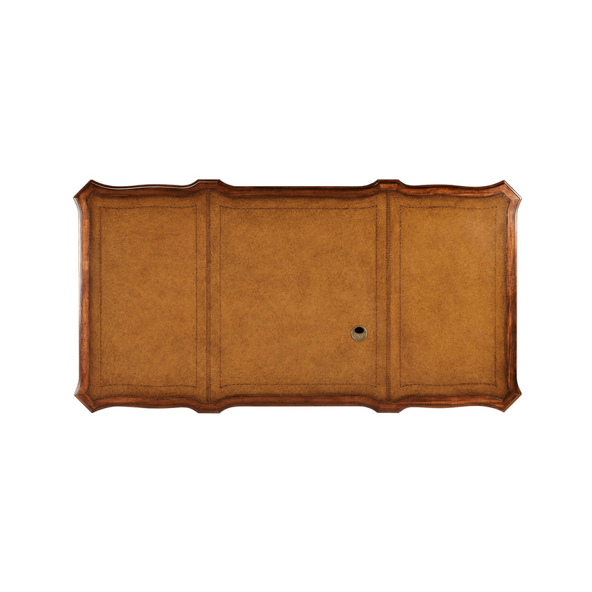 Jonathan Charles Walnut Faux Partners Desk ( 493071-CWM )