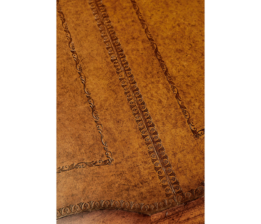 Jonathan Charles Walnut Faux Partners Desk ( 493071-CWM )