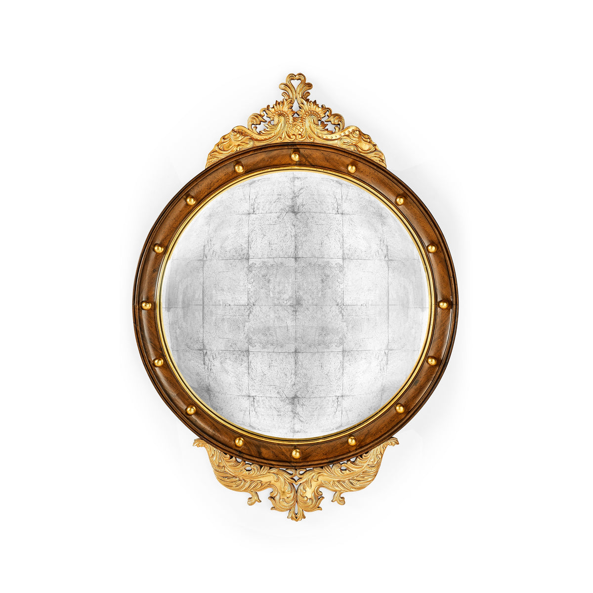 Jonathan Charles Regency Convex Eglomise Mirror ( 493028-GIL )