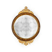 Jonathan Charles Regency Convex Eglomise Mirror ( 493028-GIL )