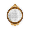 Jonathan Charles Regency Convex Eglomise Mirror ( 493028-GIL )