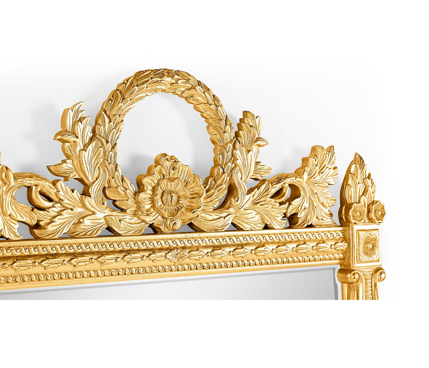 Jonathan Charles Empire Style Gilded Mirror ( 493060-GIL )