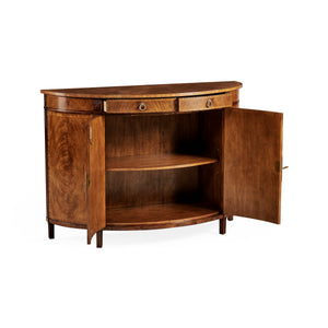 Jonathan Charles Crotch Walnut Demilune Sideboard ( 493075-CWM )