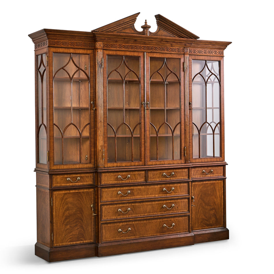 Jonathan Charles Triple Display Cabinet w/ Drawers