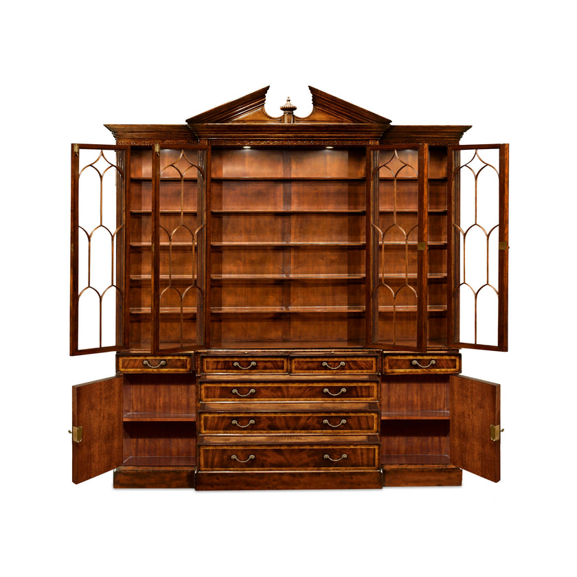 Jonathan Charles Triple Display Cabinet w/ Drawers