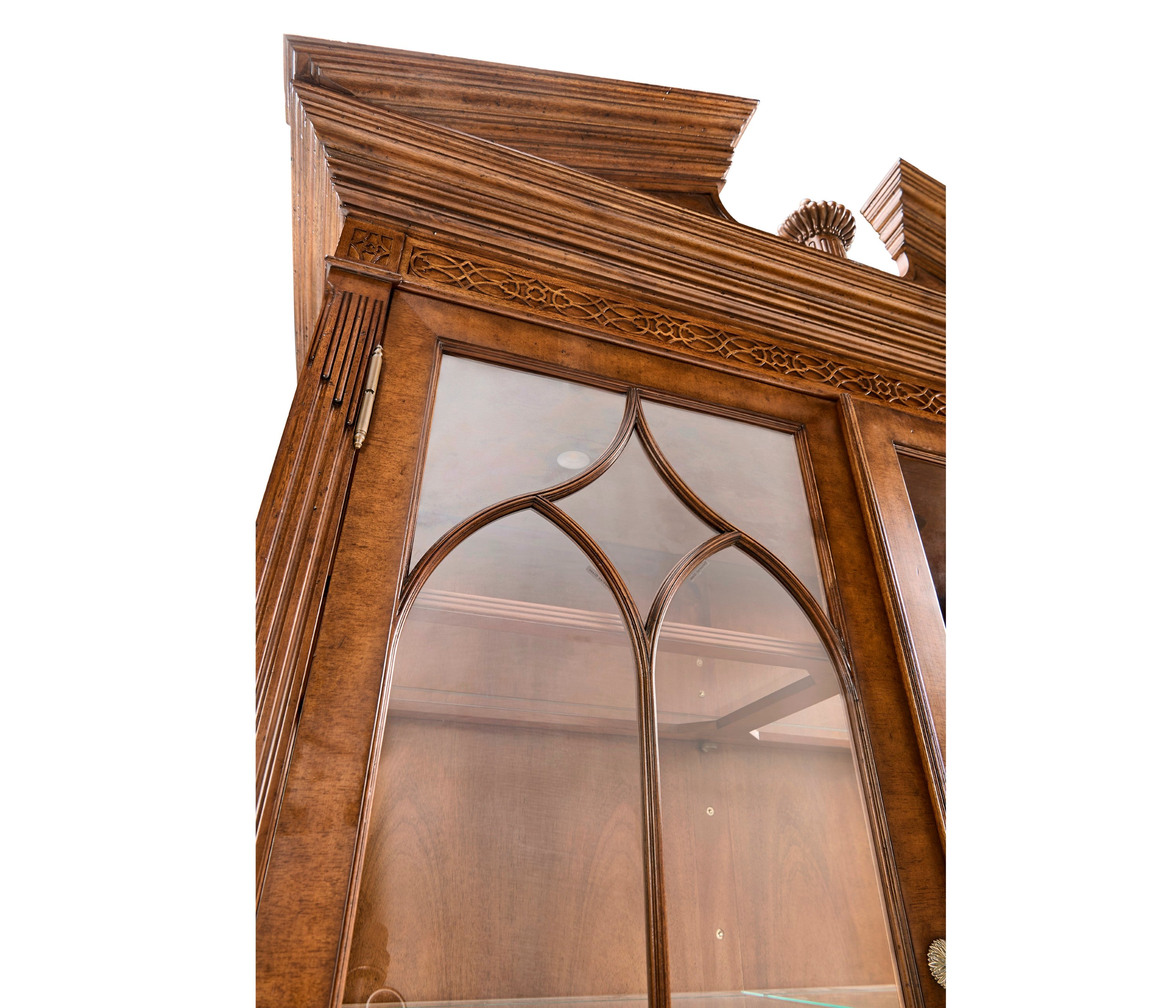 Jonathan Charles Glazed Display Cabinet w/ Drawers