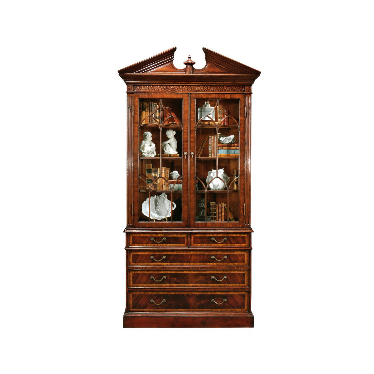 Jonathan Charles Glazed Display Cabinet w/ Drawers