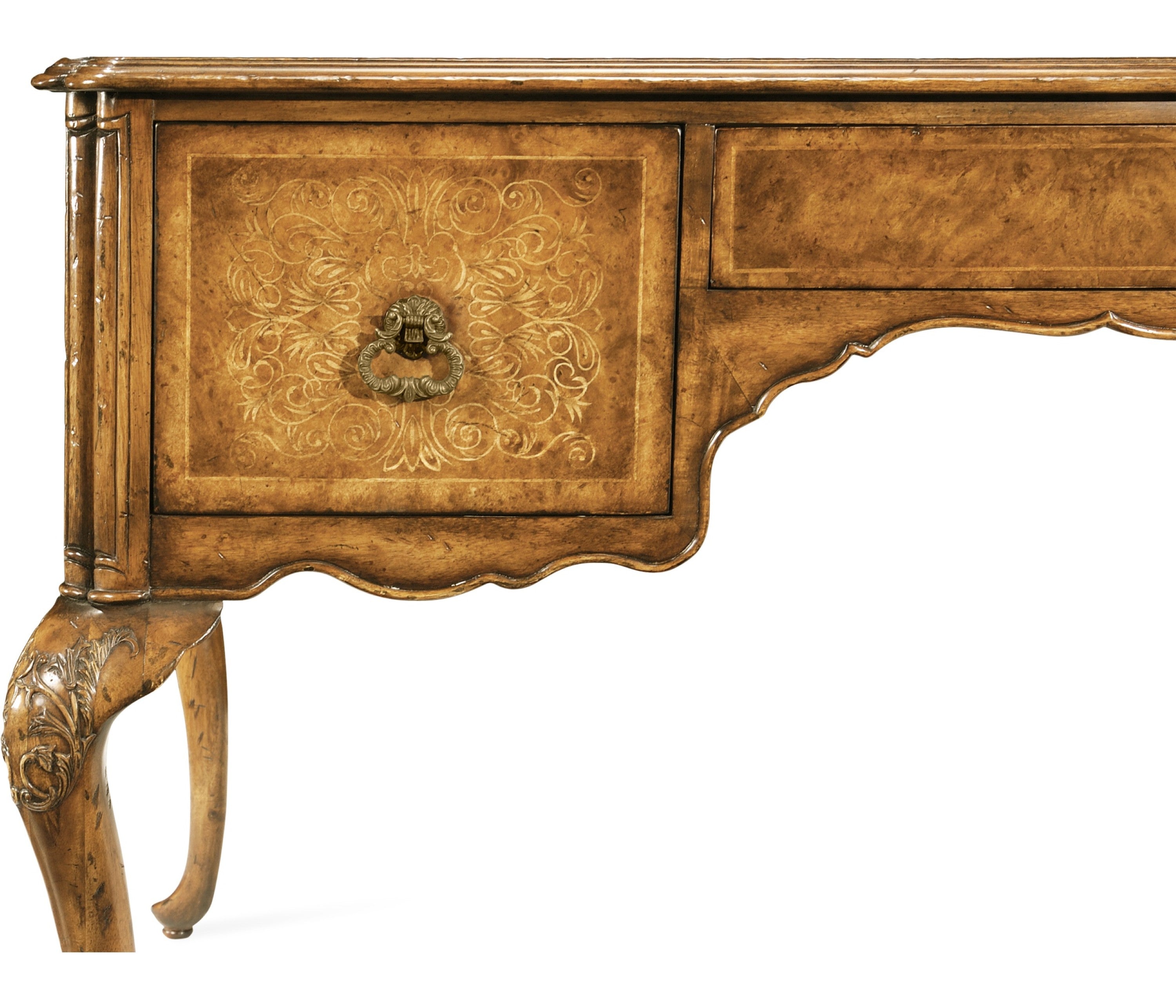 Jonathan Charles Seaweed Marquetry Desk ( 493098-BWM )