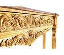 Jonathan Charles Louis IV Style Narrow Gilded Console ( 493239-GIL )