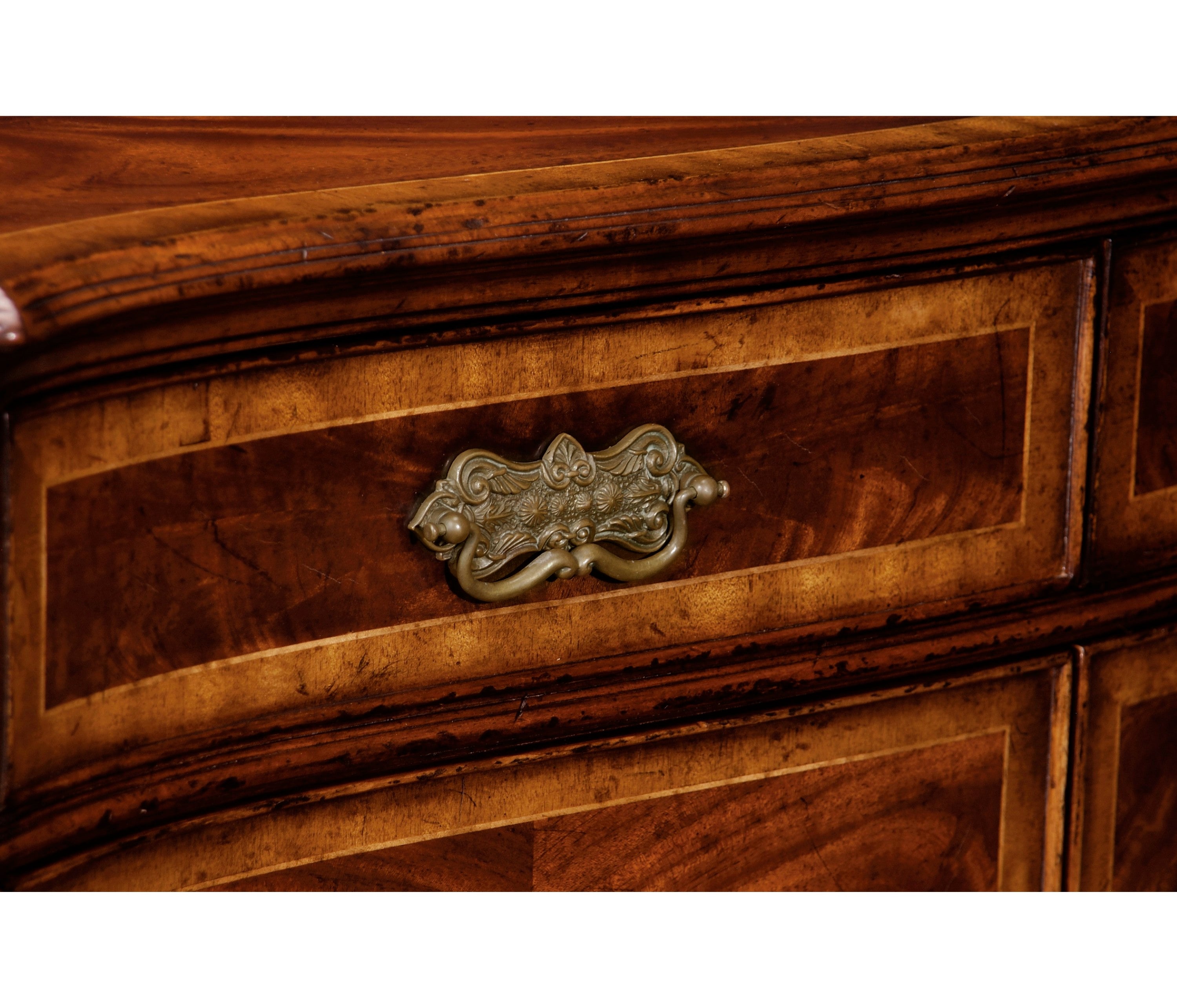 Jonathan Charles Serpentine Two Door Cabinet