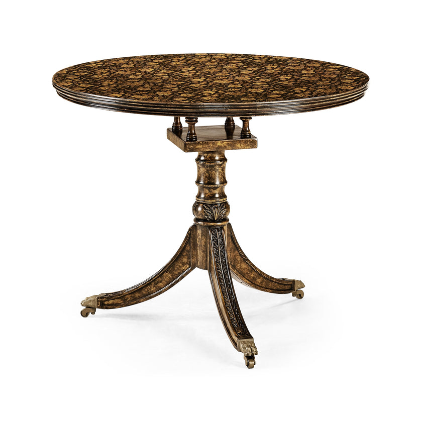 Jonathan Charles Penwork Style Table (Black) ( 493142-PBF )