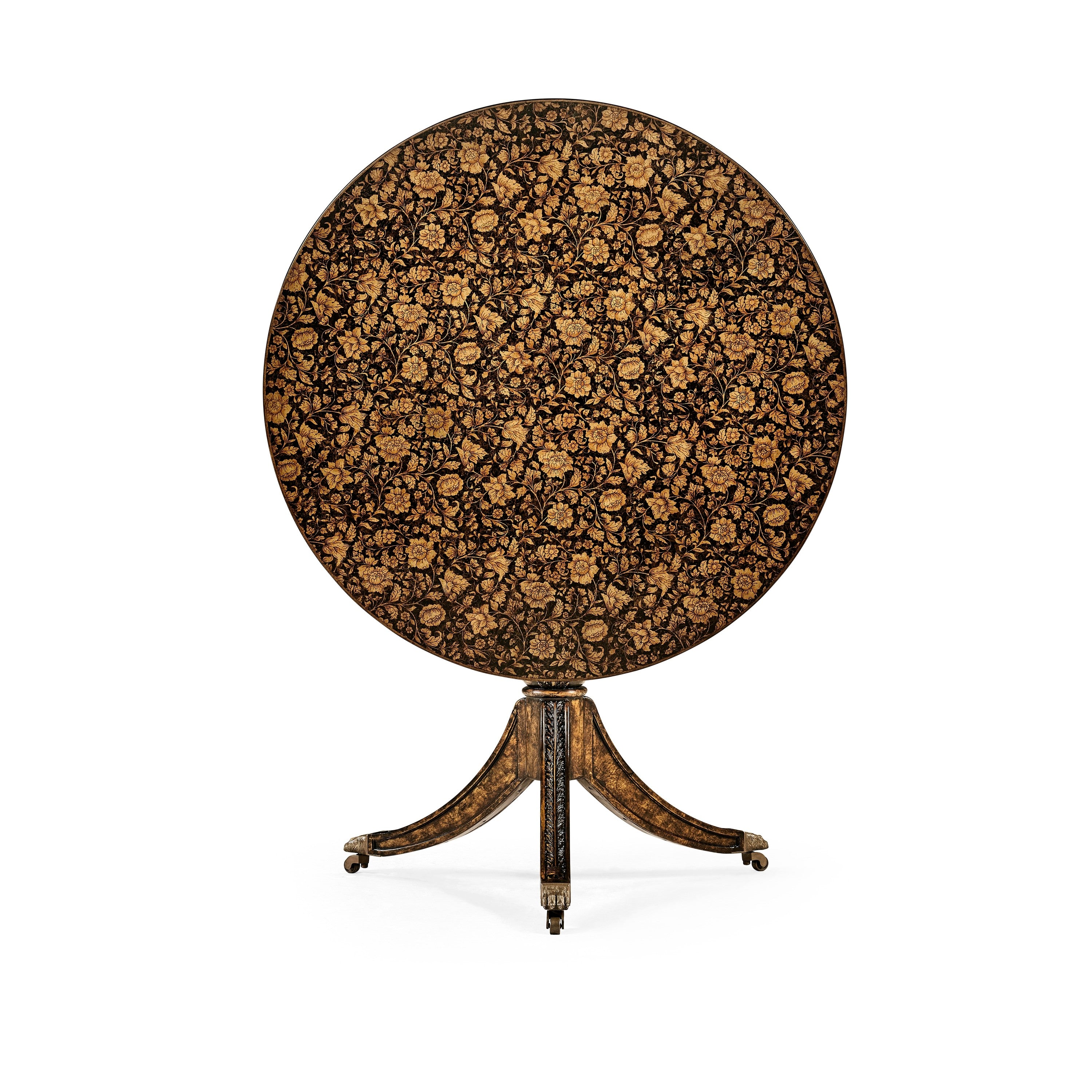 Jonathan Charles Penwork Style Table (Black) ( 493142-PBF )