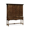 Jonathan Charles Elizabethan Style Dark Oak TV Cabinet ( 493146-TDO )