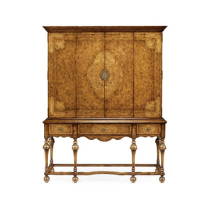 Jonathan Charles Burl Walnut & Seaweed TV Cabinet ( 493149-BWM )