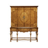 Jonathan Charles Burl Walnut & Seaweed TV Cabinet ( 493149-BWM )