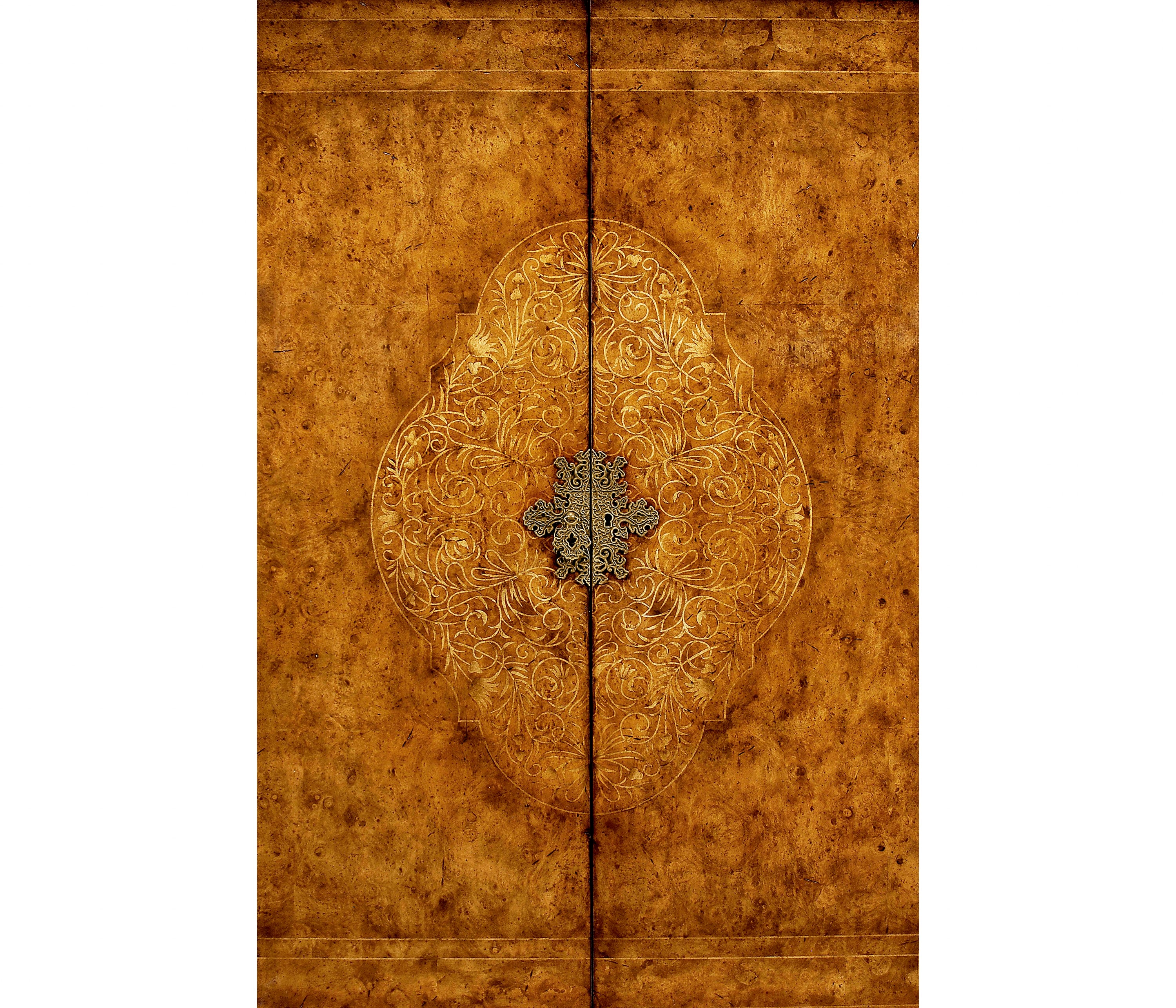 Jonathan Charles Burl Walnut & Seaweed TV Cabinet ( 493149-BWM )