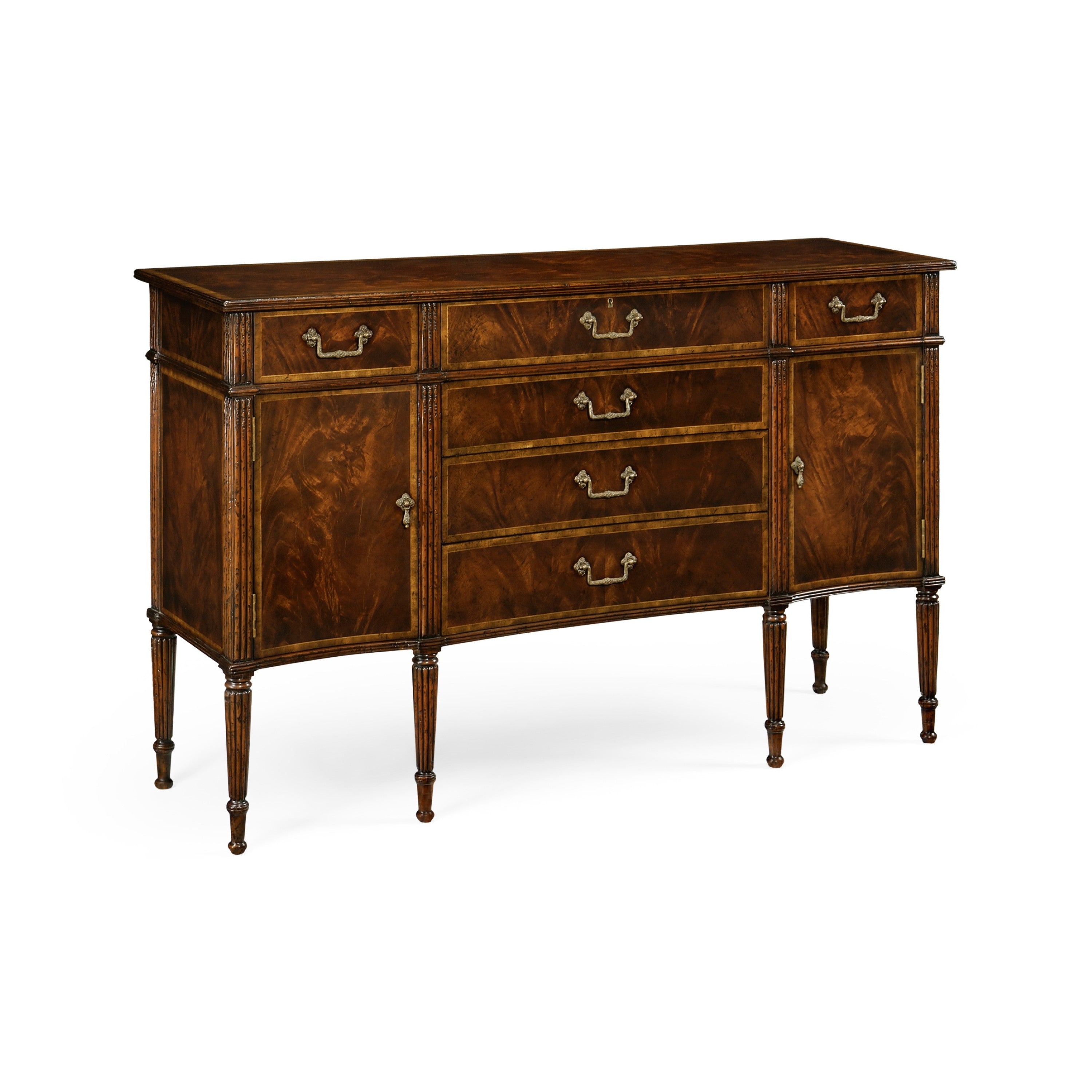 Jonathan Charles Mahogany Sideboard w/ Shallowcurved Doors ( 493184-MAH )
