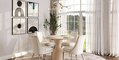 Jonathan Charles Seamount Oak Pedistal Table w/ Wood Top 500418-BLO