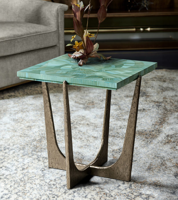 Jonathan Charles Seaglass End Table