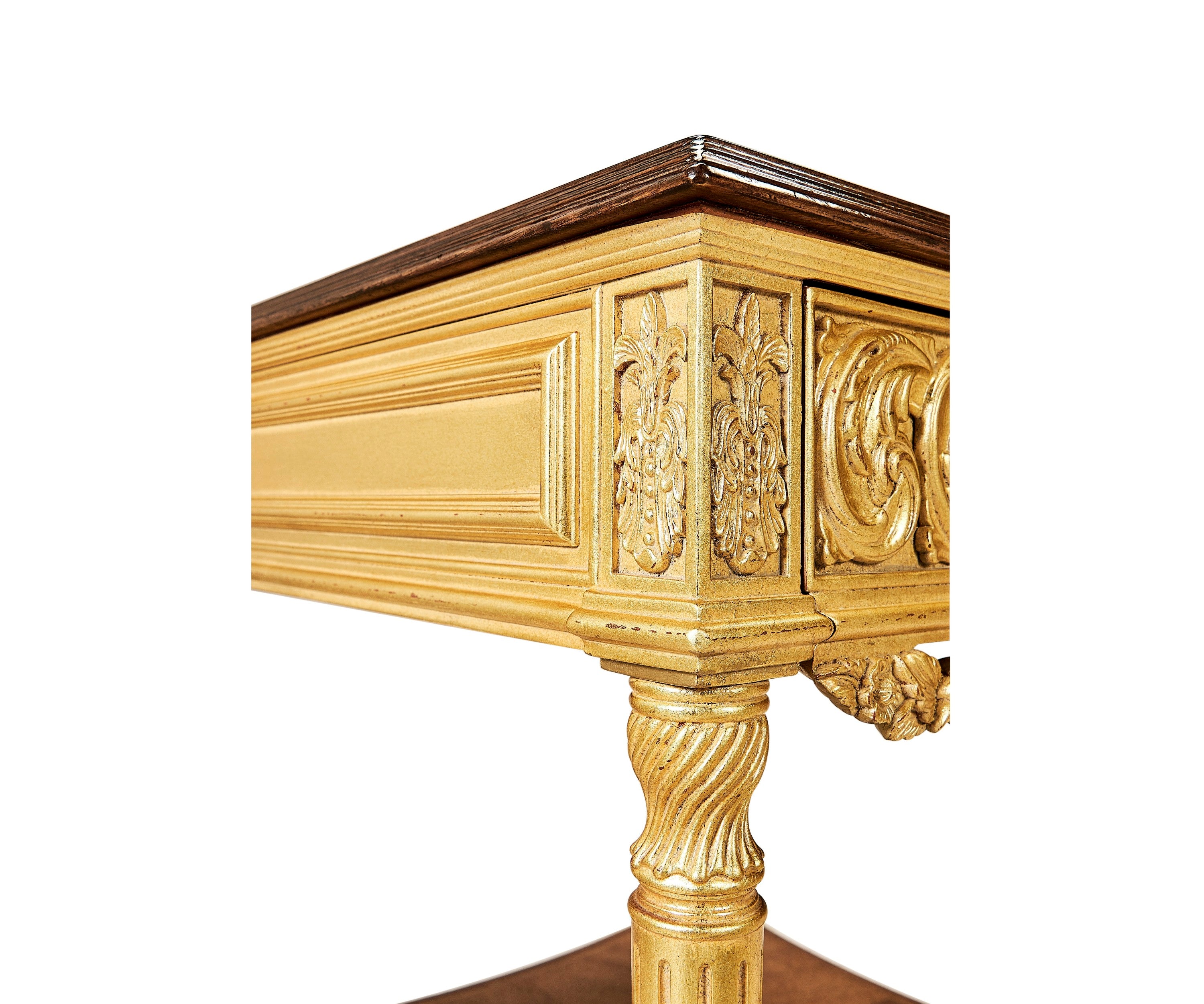 Jonathan Charles Louis XIV Style Square Side Table ( 493286-GIL )