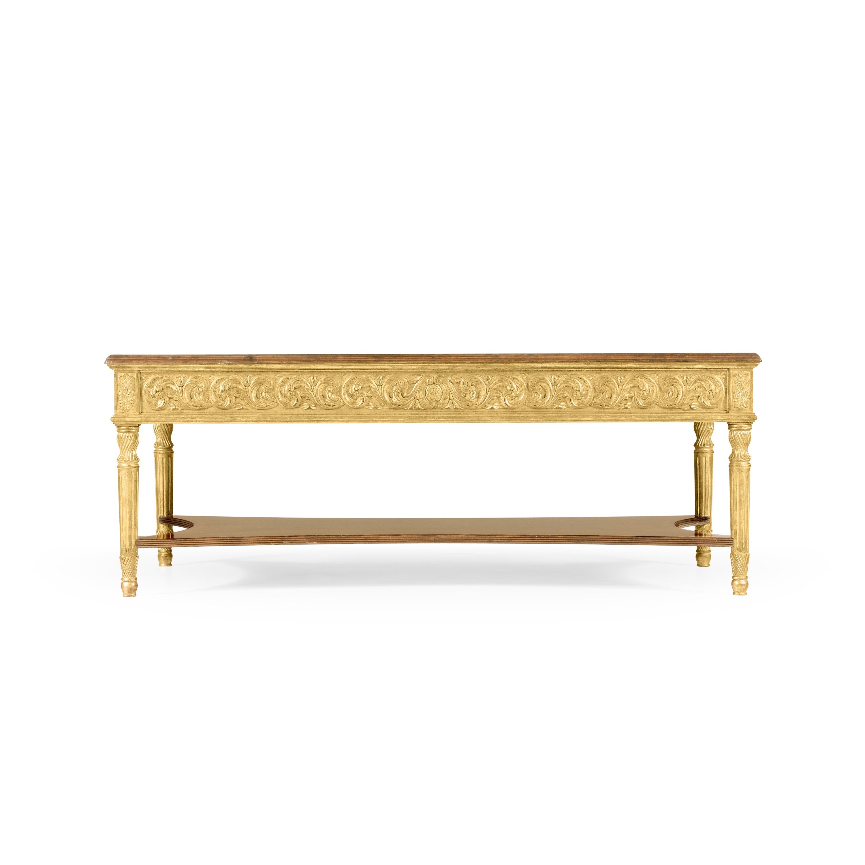Jonathan Charles Louis XIV Style Rectangular Coffee Table ( 494127-GIL )
