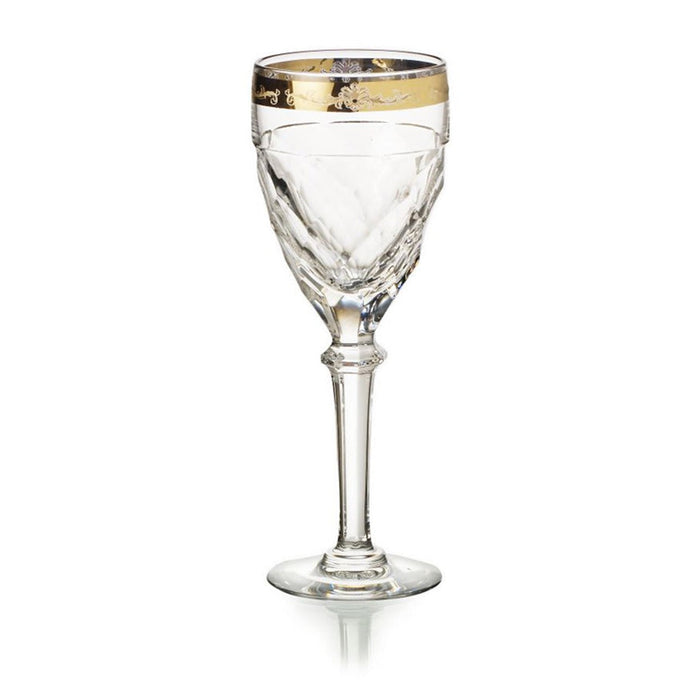 Vista Alegre Palazzo Gold Red Wine Goblet