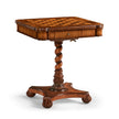 Jonathan Charles Oyster Veneer Games Table ( 493501-WAL )