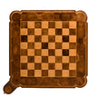 Jonathan Charles Oyster Veneer Games Table ( 493501-WAL )