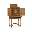 Jonathan Charles Walnut & Seaweed Collectors Cabinet ( 493584-BWM )