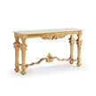Jonathan Charles Marble Topped Baroque Gilded Console ( 493558-GIL )