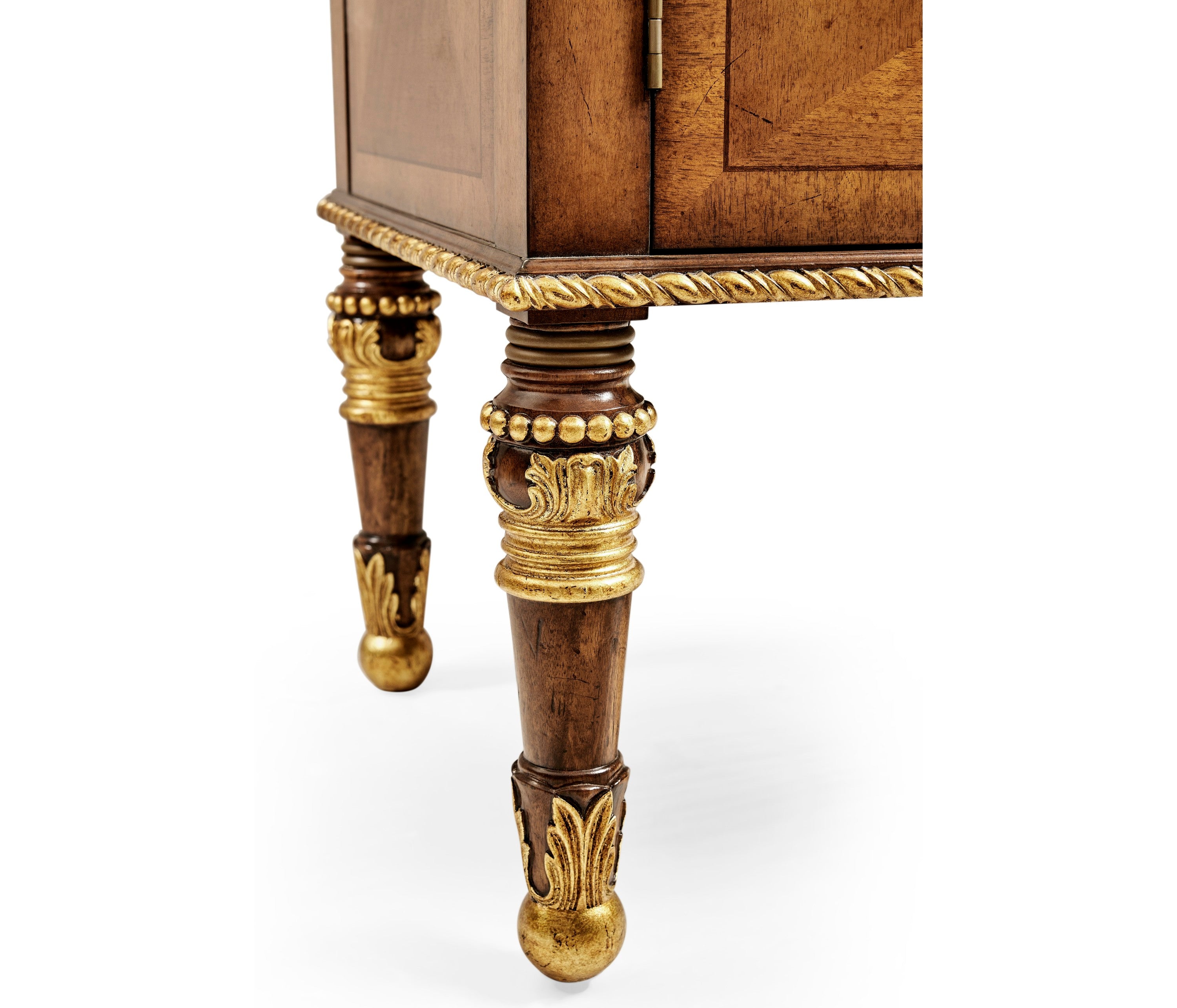 Jonathan Charles Narrow Satinwood Display Cabinet ( 493585-SAM )