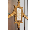 Jonathan Charles Narrow Satinwood Display Cabinet ( 493585-SAM )