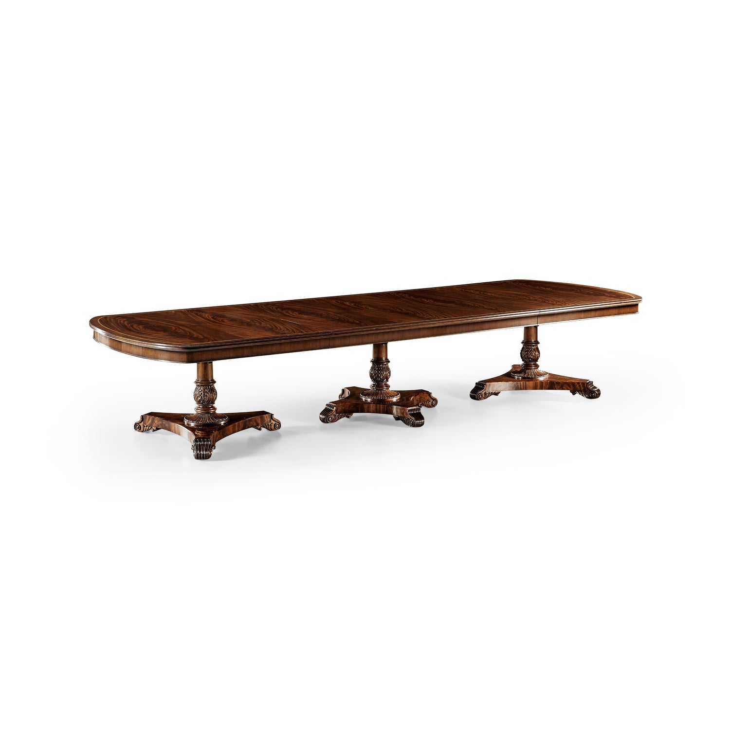 Jonathan Charles 158" Mahogany Pedestal Dining Table ( 493594-158L-MAH )