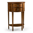 Jonathan Charles Crotch Walnut Demilune Narrow Tables ( 493929-CWM )