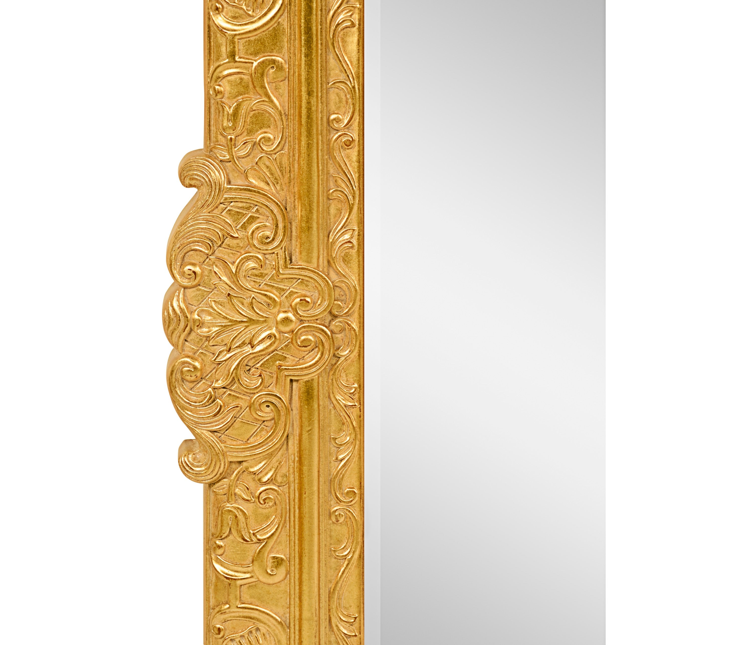 Jonathan Charles French Style Gilded Grisaille Mirror ( 494122-GIL )