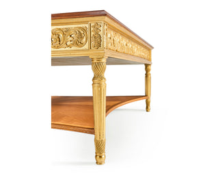 Jonathan Charles Louis XIV Style Square Coffee Table ( 494143-GIL )