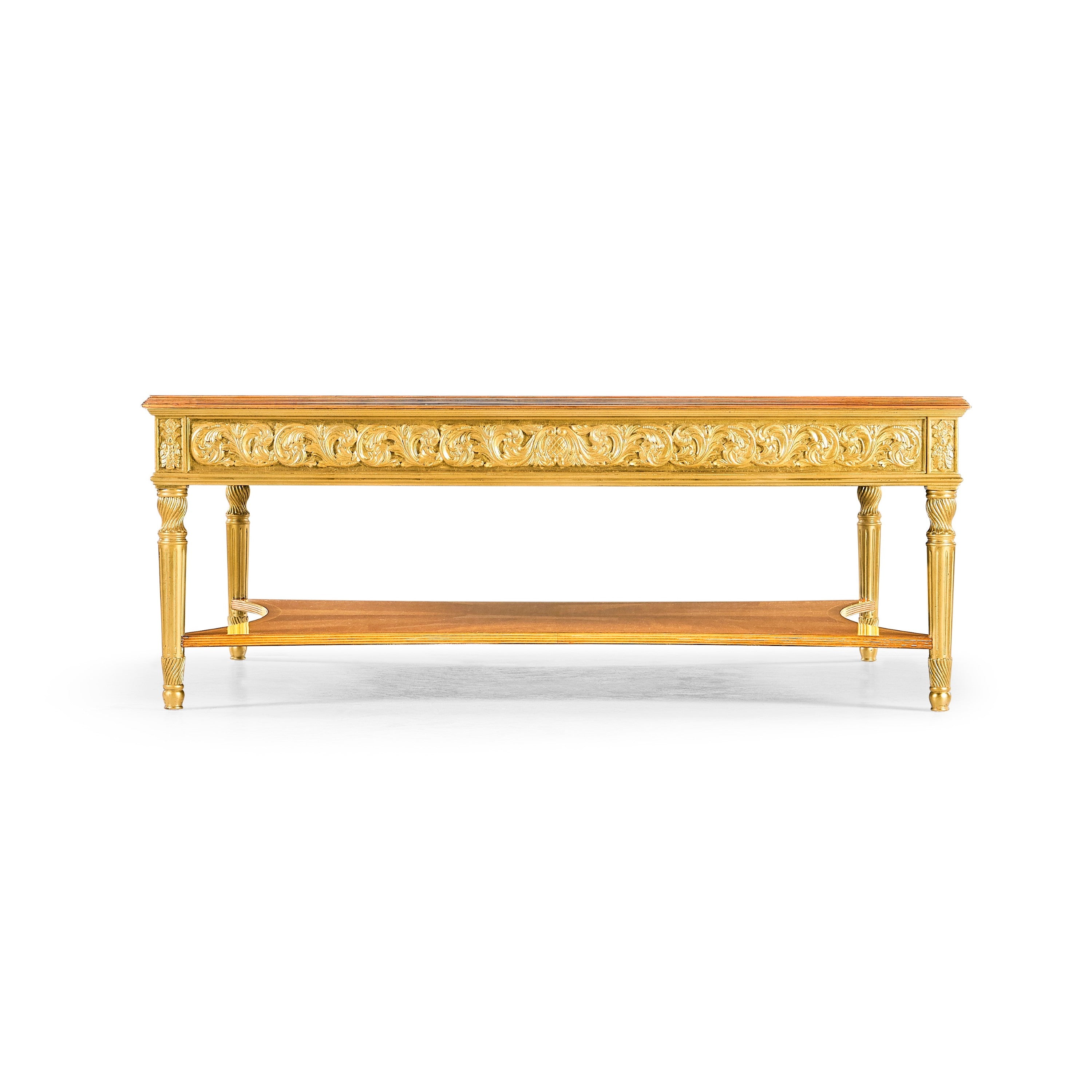 Jonathan Charles Louis XIV Style Square Coffee Table ( 494143-GIL )