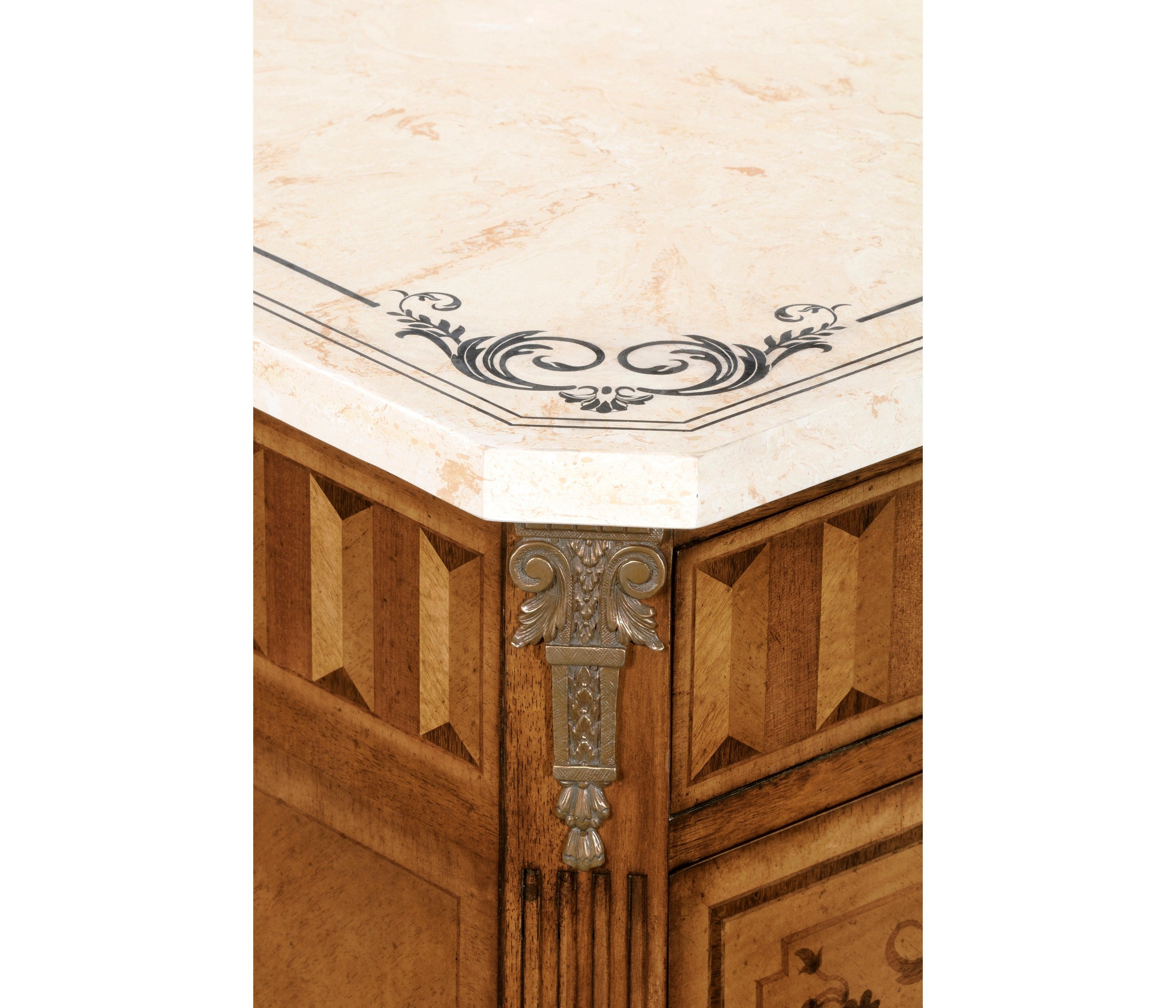 Jonathan Charles Italian Commode w/ Cream Scagliola Top ( 494167-SAM-SG01 )