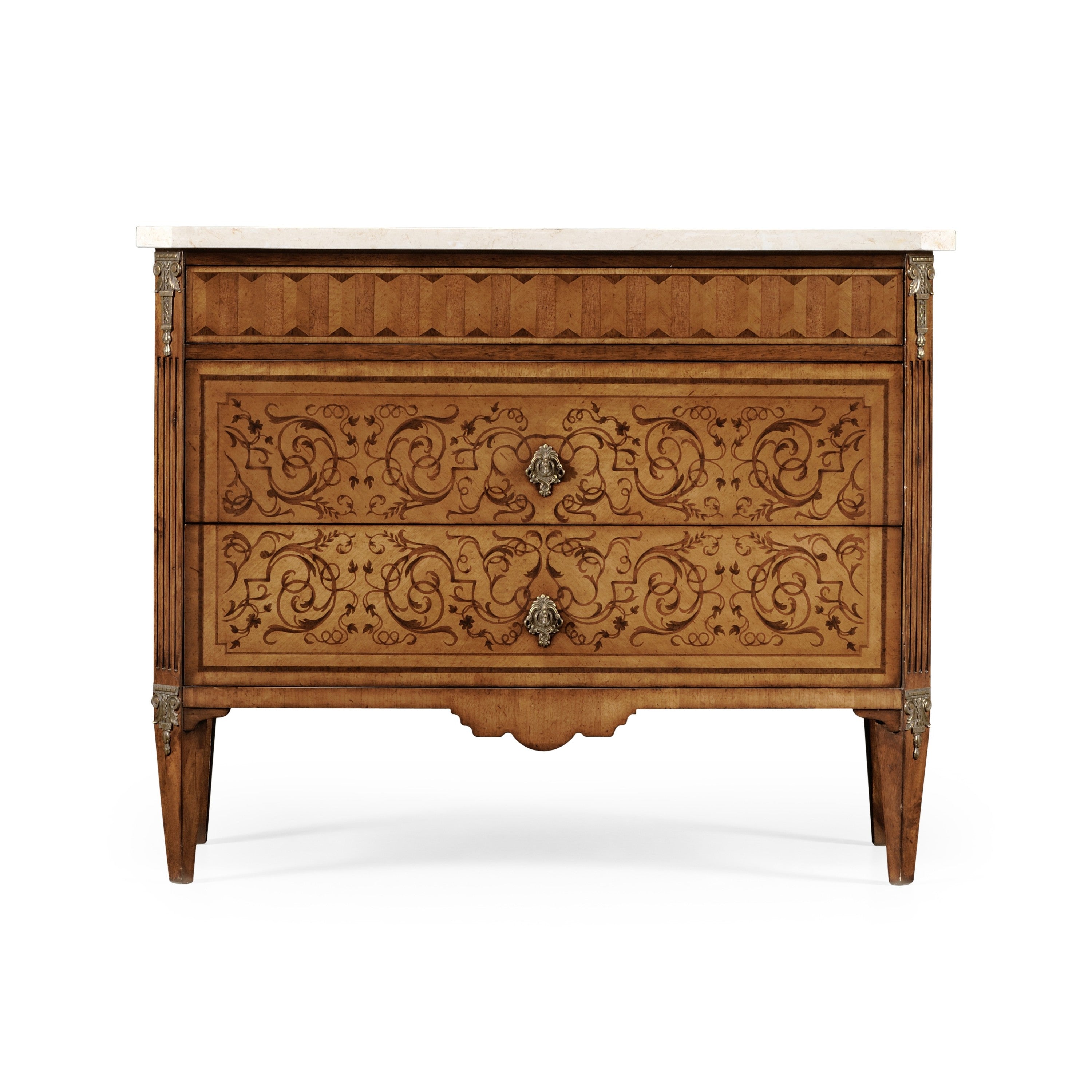 Jonathan Charles Italian Commode w/ Cream Scagliola Top ( 494167-SAM-SG01 )