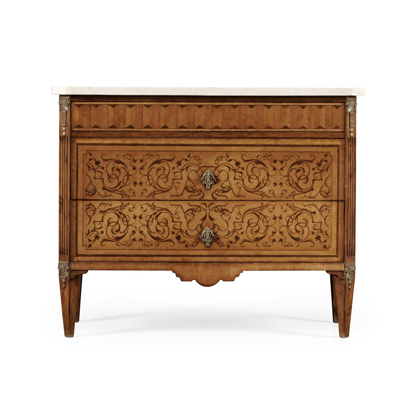 Jonathan Charles Italian Commode w/ Cream Scagliola Top ( 494167-SAM-SG01 )