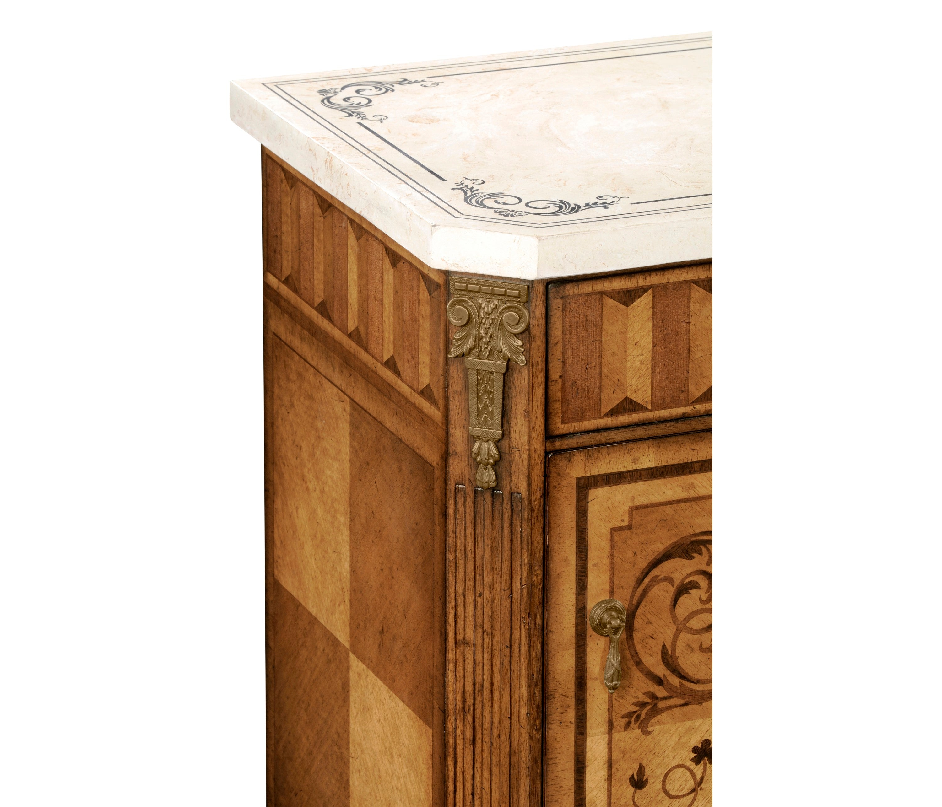 Jonathan Charles Small S&C Scagliola Italian Commode ( 494178-SAM-SG01 )