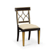 Jonathan Charles Regency Black Curved Back Side Chair