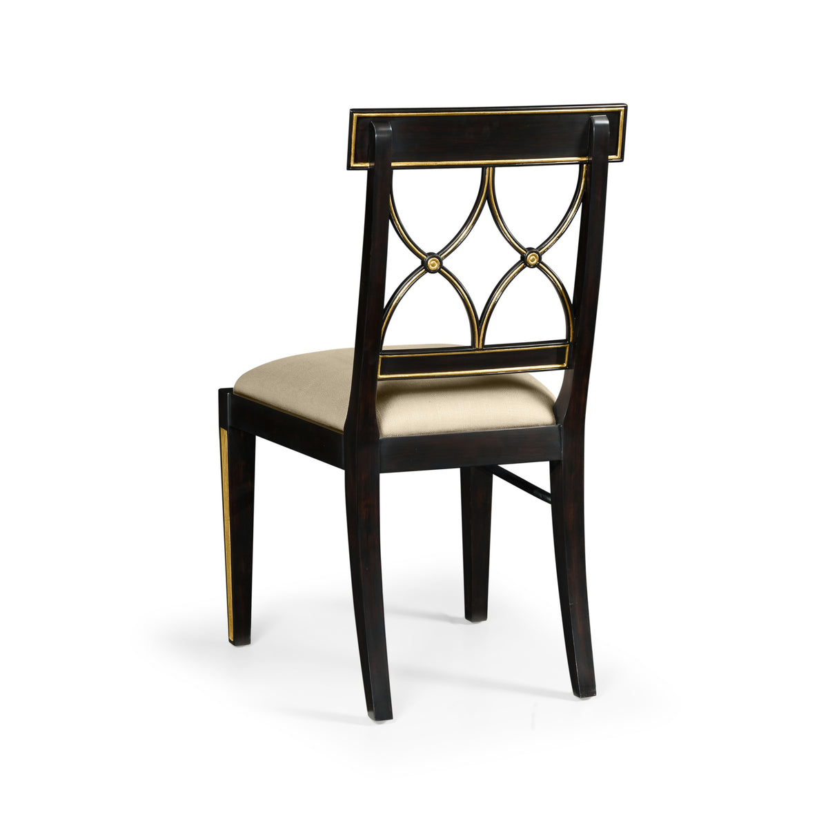 Jonathan Charles Regency Black Curved Back Side Chair