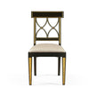 Jonathan Charles Regency Black Curved Back Side Chair
